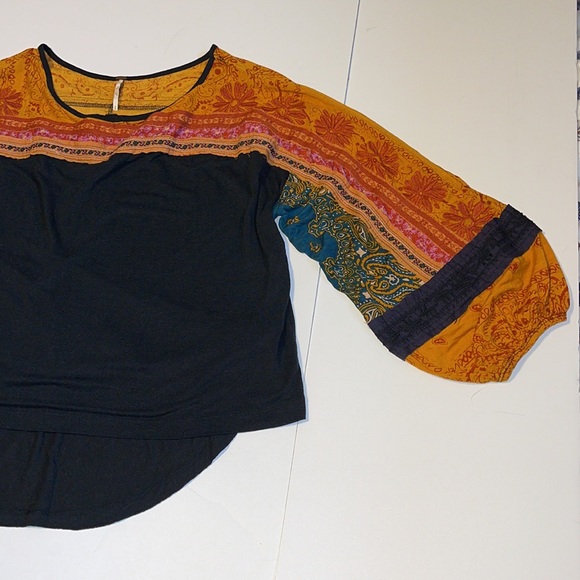 Free People Boho Balloon Sleeved Top - Women’s Size Small - Picture 6 of 10